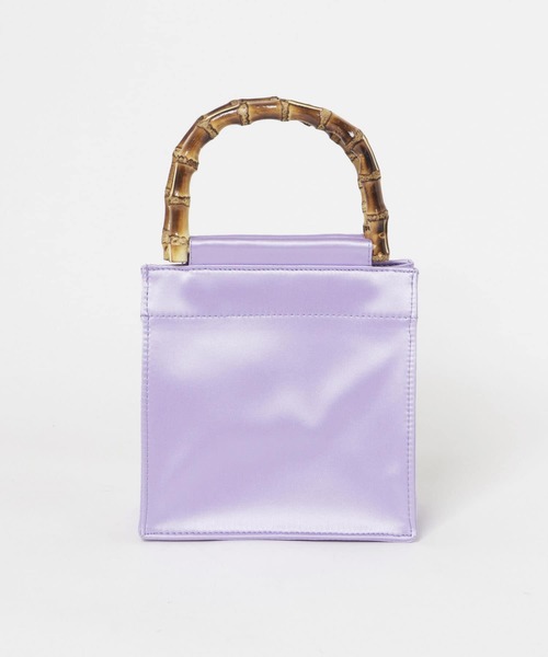 hai(ハイ)の「Hai Bamboo Bag(ハンドバッグ・レディース・パープル・-)」の7枚目の写真