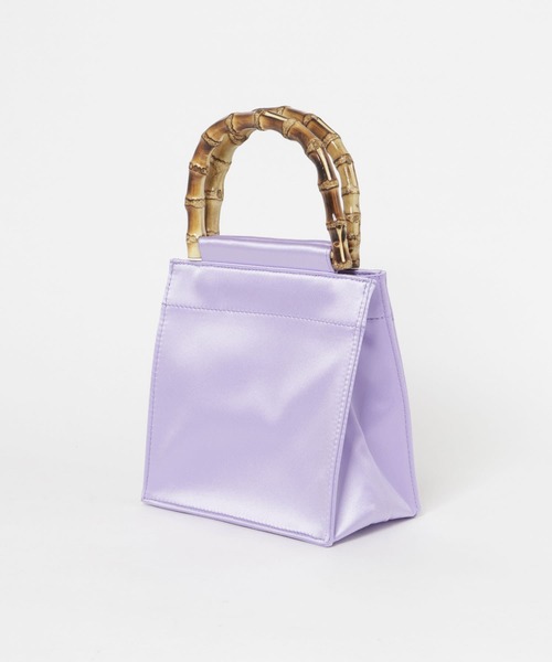 hai(ハイ)の「Hai Bamboo Bag(ハンドバッグ・レディース・パープル・-)」の9枚目の写真