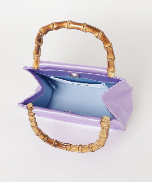 hai(ハイ)の「Hai Bamboo Bag(ハンドバッグ・レディース・パープル・-)」の6枚目の写真