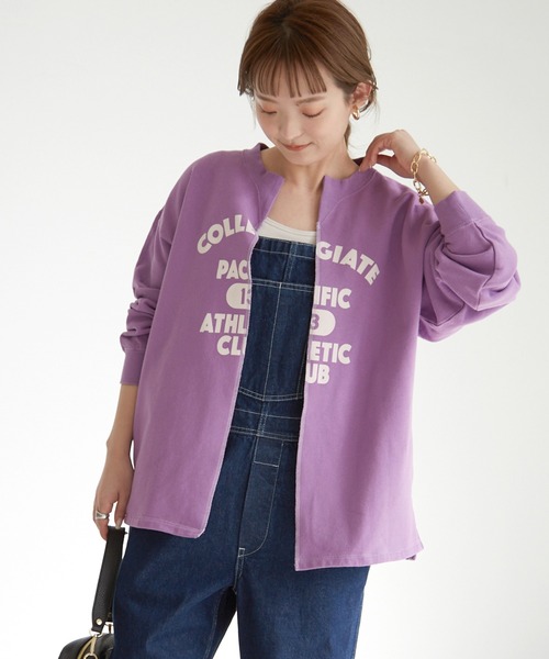 Collegiate Pacific カレッジエイト パシフィック Logo カーディガン 洗濯機洗い可