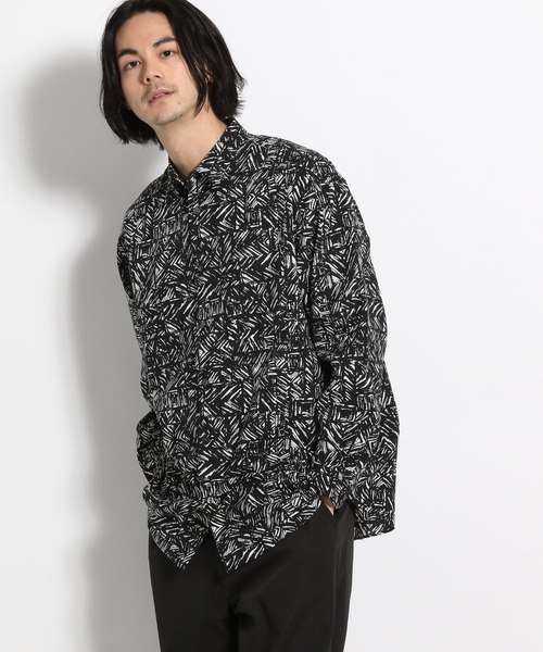 niko and...（ニコアンド）の「[速乾・イージーケア]バティック幾何学柄シャツ（シャツ/ブラウス・メンズ・ブラック/ブラウン/スモーク/ネイビー・SMALL/MEDIUM/LARGE）」の17枚目の写真