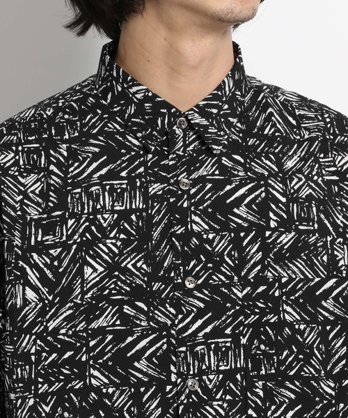 niko and...（ニコアンド）の「[速乾・イージーケア]バティック幾何学柄シャツ（シャツ/ブラウス・メンズ・ブラック/ブラウン/スモーク/ネイビー・SMALL/MEDIUM/LARGE）」の22枚目の写真