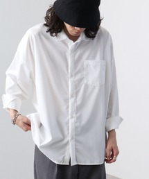 とろみ ポリストレッチドロップショルダーシャツ