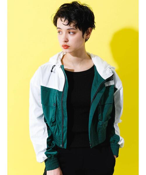 koe（コエ）の「【AVVENENTE】ショートマウンテンパーカー*（マウンテンパーカー・レディース・ブラック/カーキ・M）」の5枚目の写真