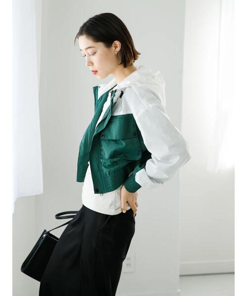 koe（コエ）の「【AVVENENTE】ショートマウンテンパーカー*（マウンテンパーカー・レディース・ブラック/カーキ・M）」の20枚目の写真