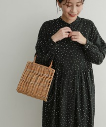 URBAN RESEARCH DOORS | ドット柄ギャザーワンピース(ワンピース)