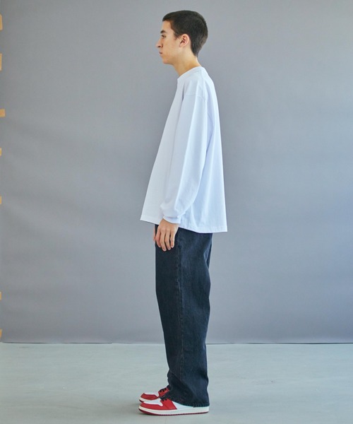 WEGO（ウィゴー）の「WEGO/デニムワイドパンツ（デニムパンツ・メンズ・ブラック/インディゴブルー/ライトインディゴブルー/ホワイト・SMALL/MEDIUM/LARGE）」の12枚目の写真