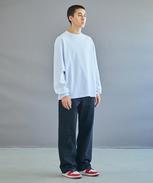 WEGO（ウィゴー）の「WEGO/デニムワイドパンツ（デニムパンツ・メンズ・ブラック/インディゴブルー/ライトインディゴブルー/ホワイト・SMALL/MEDIUM/LARGE）」の15枚目の写真