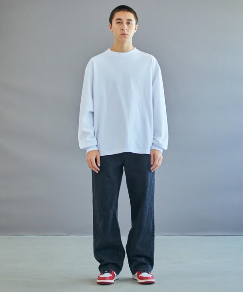 WEGO（ウィゴー）の「WEGO/デニムワイドパンツ（デニムパンツ・メンズ・ブラック/インディゴブルー/ライトインディゴブルー/ホワイト・SMALL/MEDIUM/LARGE）」の10枚目の写真
