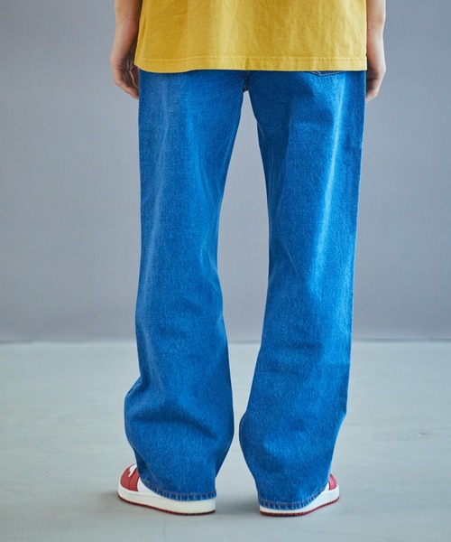 WEGO（ウィゴー）の「WEGO/デニムワイドパンツ（デニムパンツ・メンズ・ブラック/インディゴブルー/ライトインディゴブルー/ホワイト・SMALL/MEDIUM/LARGE）」の18枚目の写真