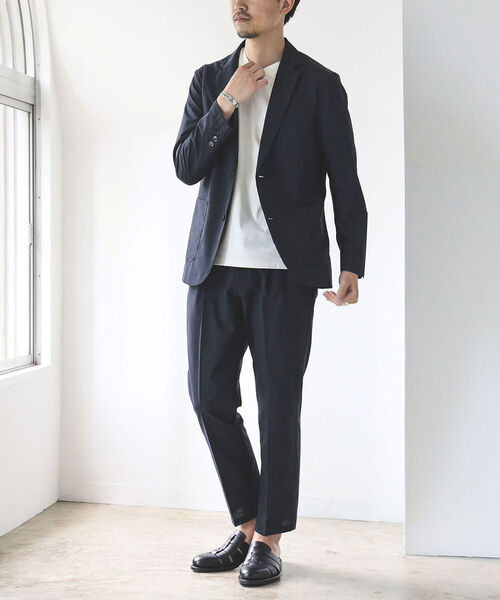 BEAMS LIGHTS（ビームスライツ）の「BEAMS LIGHTS / COOL DOTS(R) 1プリーツ テーパード パンツ（その他パンツ・メンズ・ブラック/ネイビー/グレー・SMALL/MEDIUM/LARGE/X-LARGE）」の20枚目の写真