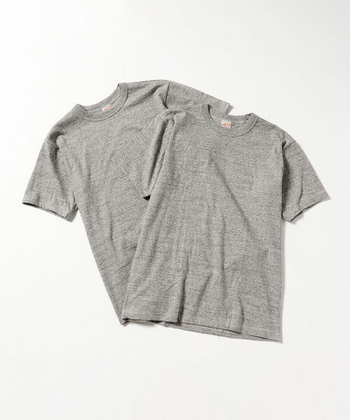 WHITESVILLE(ホワイツビル)の「WHITESVILLE / 2-PACK T-SHIRT 2パック Tシャツ(Tシャツ/カットソー・メンズ・グレー/オフホワイト・MEDIUM/X-LARGE/LARGE)」の7枚目の写真