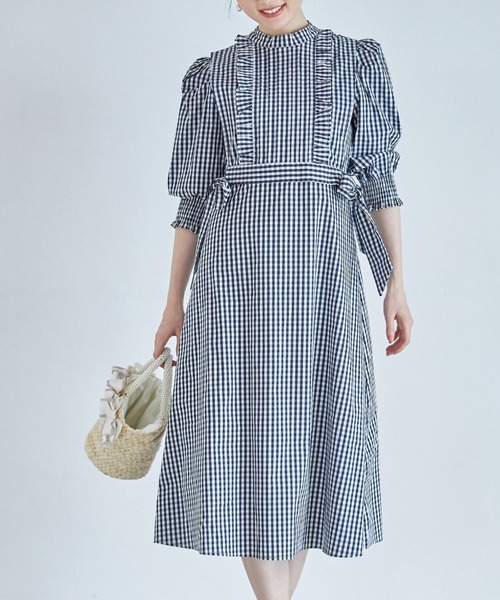 ２ｗａｙサイドりぼんベスト付きギンガムチェックワンピース ワンピース Tocco Closet トッコ クローゼット のファッション通販 Zozotown