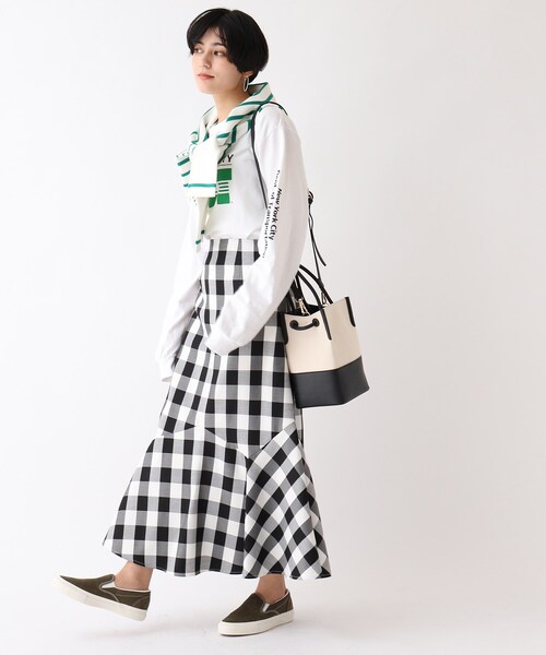 OPAQUE.CLIP(オペークドットクリップ)の「◆キャンバスコンビスクエアバッグ【2WAY】(トートバッグ・レディース・ブラック/キャメル・00)」の4枚目の写真