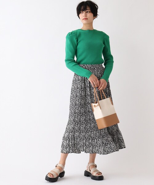 OPAQUE.CLIP(オペークドットクリップ)の「◆キャンバスコンビスクエアバッグ【2WAY】(トートバッグ・レディース・ブラック/キャメル・00)」の6枚目の写真