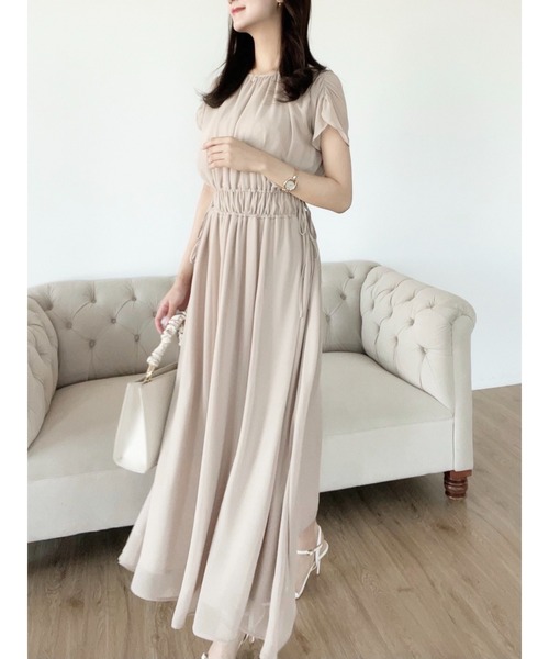 HALUHIROINE（ハルヒロイン）の「フレンチスリーブシフォンギャザー