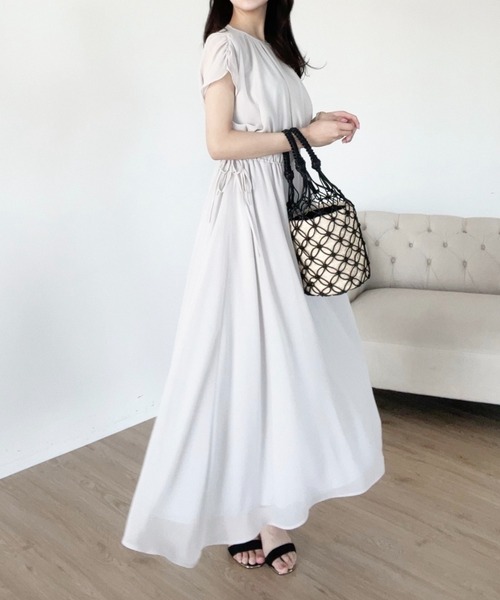 HALUHIROINE（ハルヒロイン）の「フレンチスリーブシフォンギャザー