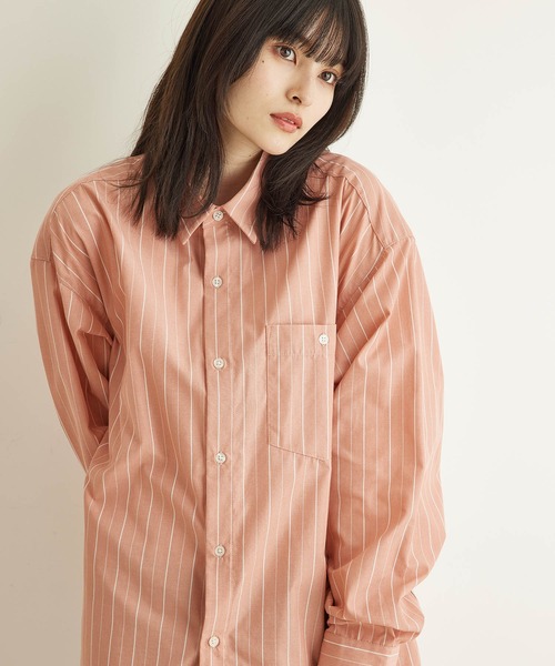 JUNRED(ジュンレッド)の「【ViS×JUNRed共通素材企画】スリットデザインビッグシャツ(シャツ/ブラウス・メンズ・ピンク/ブルー・S/M/L)」の16枚目の写真