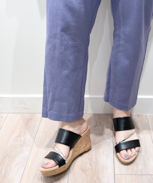 DRESKIP（ドレスキップ）の「◆【歩きやすい/ふかふか/まが～る】 異素材コンビサンダル（サンダル・レディース・ブラック系4/アイボリー系4/こしょう色系5・35/45/25）」の13枚目の写真