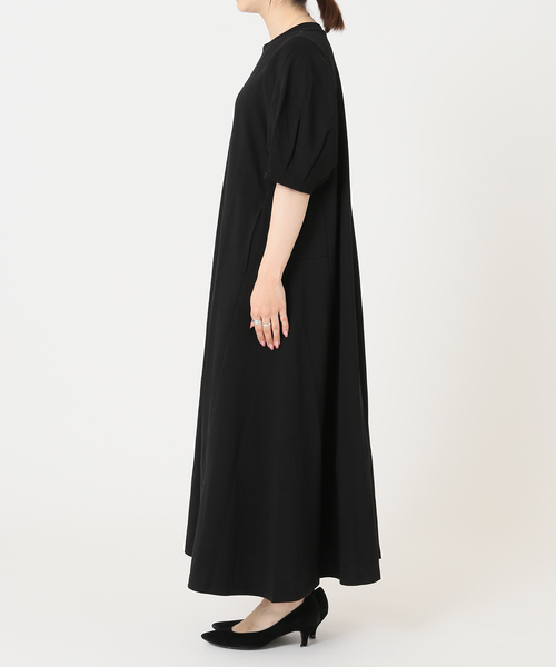 JOURNAL STANDARD（ジャーナルスタンダード）の「タックパフサイドフレアワンピース（ワンピース・レディース・ブラック/ブラウン/ブルー系その他2・FREE）」の8枚目の写真