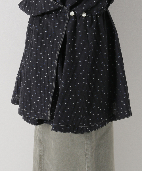 セール】カットジャガードカシュクールブラウス（シャツ