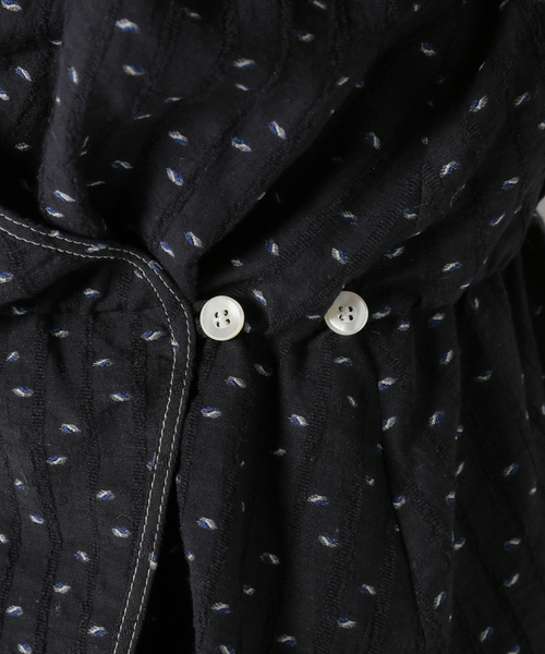 セール】カットジャガードカシュクールブラウス（シャツ