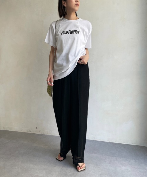 CAPRICIEUX LE'MAGE（カプリシューレマージュ）の「ピンタックメッシュパンツ（その他パンツ・レディース・ブラック/ブラウン/オフホワイト・FREE）」の15枚目の写真