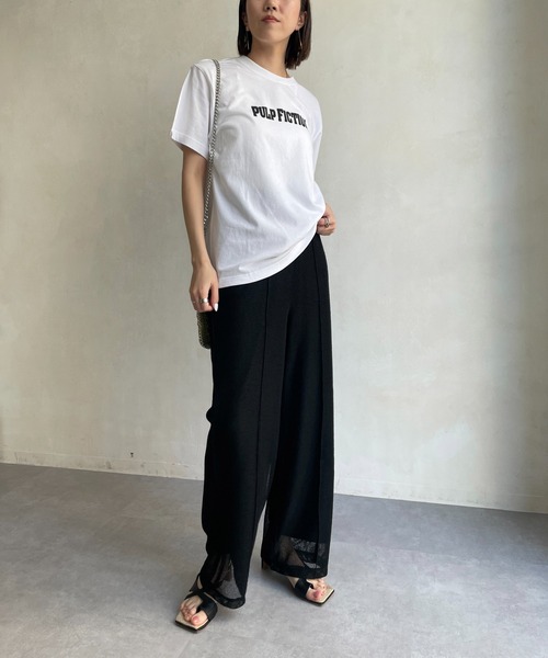 CAPRICIEUX LE'MAGE（カプリシューレマージュ）の「ピンタックメッシュパンツ（その他パンツ・レディース・ブラック/ブラウン/オフホワイト・FREE）」の16枚目の写真