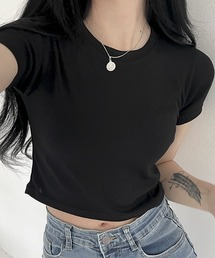 BEIDELLI | [BELLIDE MADE] クロップド半袖Tシャツ(Tシャツ/カットソー)