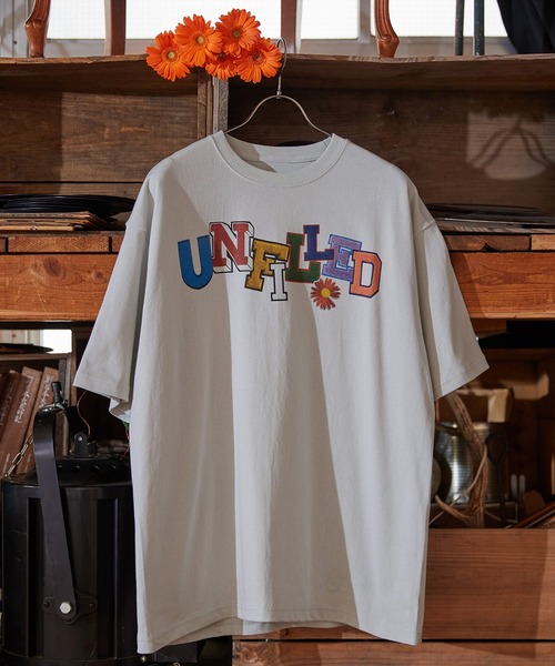 【セール】mt7842- College logo printed Tee Tシャツ（Tシャツ/カットソー）｜UN-FILLED（アンフィルド）