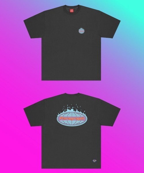 Paragraph(パラグラフ)の「【PARAGRAPH/パラグラフ】22SS042 Ellipse Flame printing T-shirt(Tシャツ/カットソー・レディース・ホワイト/アイボリー/チャコールグレー/ベージュ/ブルー/パープル/その他・FREE)」の4枚目の写真
