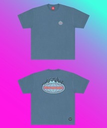【PARAGRAPH/パラグラフ】22SS042 Ellipse Flame printing T-shirt