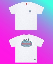 【PARAGRAPH/パラグラフ】22SS042 Ellipse Flame printing T-shirt