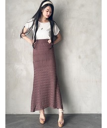 DURAS | 透かし編みフレアスカート(スカート)