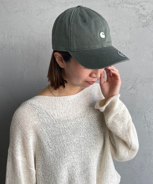 Carhartt WIP（カーハートダブリューアイピー）の「[carhartt WIP/カーハートダブリューアイピー]MADISON ロゴキャップ（キャップ・レディース・サックスブルー/ブラック/ベージュ/ダークグリーン・ONE SIZE）」の3枚目の写真
