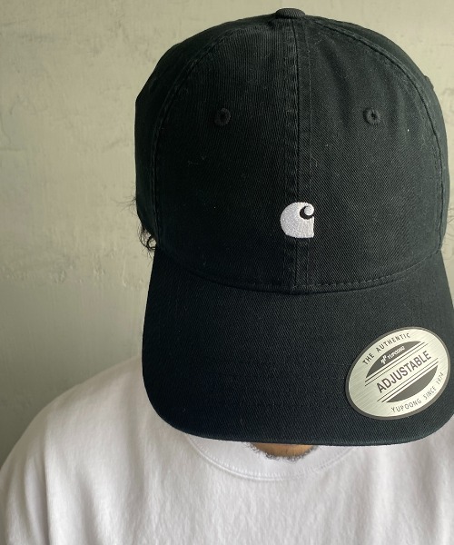 Carhartt WIP（カーハートダブリューアイピー）の「[carhartt WIP/カーハートダブリューアイピー]MADISON ロゴキャップ（キャップ・レディース・サックスブルー/ブラック/ベージュ/ダークグリーン・ONE SIZE）」の14枚目の写真