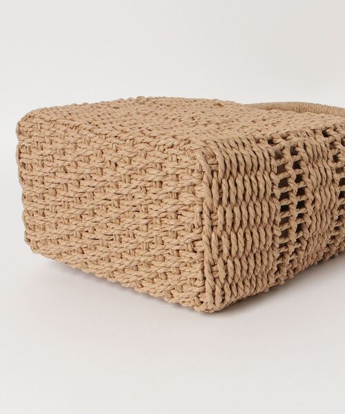 WEGO（ウィゴー）の「WEGO/【2WAY】雑材編みショルダー（ショルダーバッグ・レディース・ベージュ/ナチュラル・FREE）」の11枚目の写真