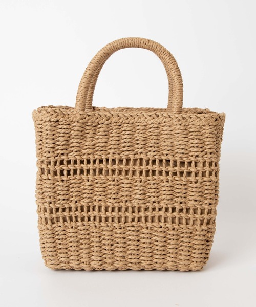 WEGO（ウィゴー）の「WEGO/【2WAY】雑材編みショルダー（ショルダーバッグ・レディース・ベージュ/ナチュラル・FREE）」の14枚目の写真