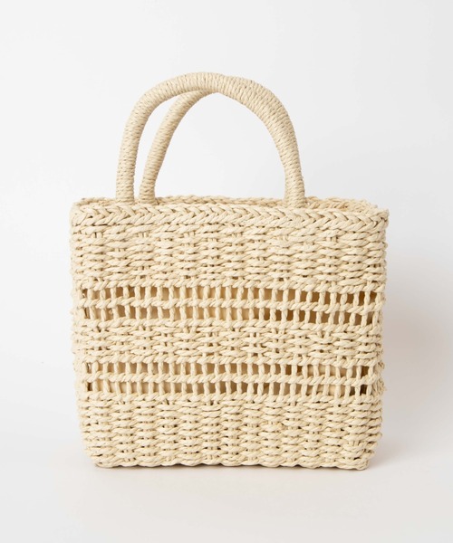 WEGO（ウィゴー）の「WEGO/【2WAY】雑材編みショルダー（ショルダーバッグ・レディース・ベージュ/ナチュラル・FREE）」の15枚目の写真