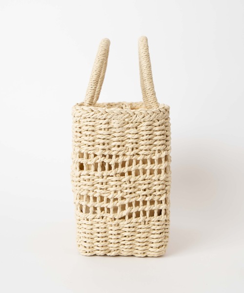 WEGO（ウィゴー）の「WEGO/【2WAY】雑材編みショルダー（ショルダーバッグ・レディース・ベージュ/ナチュラル・FREE）」の16枚目の写真