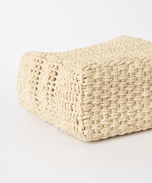 WEGO（ウィゴー）の「WEGO/【2WAY】雑材編みショルダー（ショルダーバッグ・レディース・ベージュ/ナチュラル・FREE）」の17枚目の写真