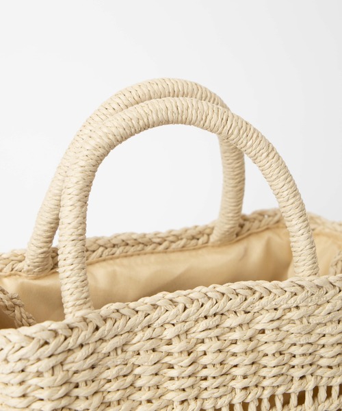 WEGO（ウィゴー）の「WEGO/【2WAY】雑材編みショルダー（ショルダーバッグ・レディース・ベージュ/ナチュラル・FREE）」の13枚目の写真