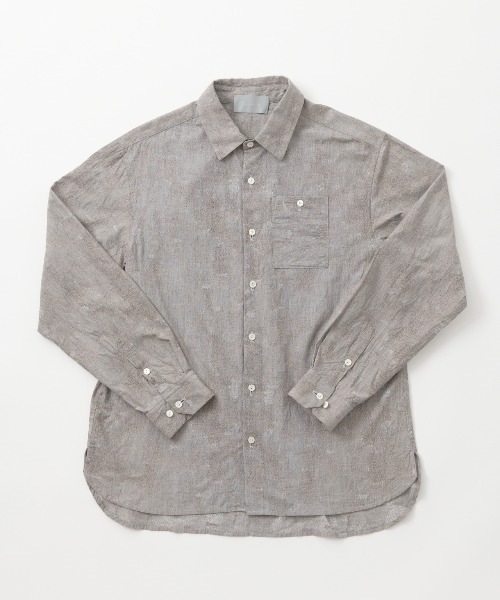 rikolekt（リコレクト）の「fog light Shirt（シャツ/ブラウス・レディース・ブルー/ベージュ/グレー・3/2）」の2枚目の写真