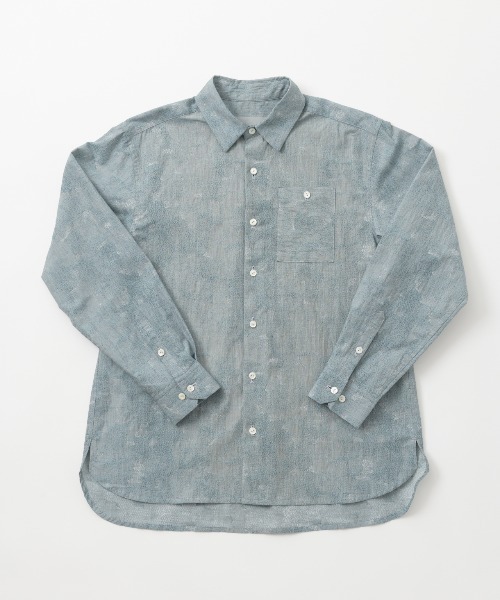 rikolekt（リコレクト）の「fog light Shirt（シャツ/ブラウス・レディース・ブルー/ベージュ/グレー・3/2）」の3枚目の写真