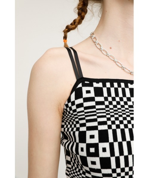 SLY(スライ)の「TWIN STRAP CAMI ツインストラップ キャミソール(キャミソール・レディース・クリアレッド/ダークグリーン/ブラック/マルチ・FREE)」の13枚目の写真