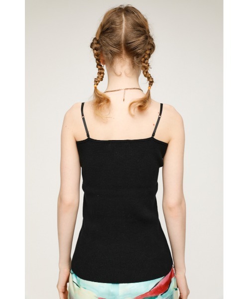 SLY(スライ)の「TWIN STRAP CAMI ツインストラップ キャミソール(キャミソール・レディース・クリアレッド/ダークグリーン/ブラック/マルチ・FREE)」の8枚目の写真