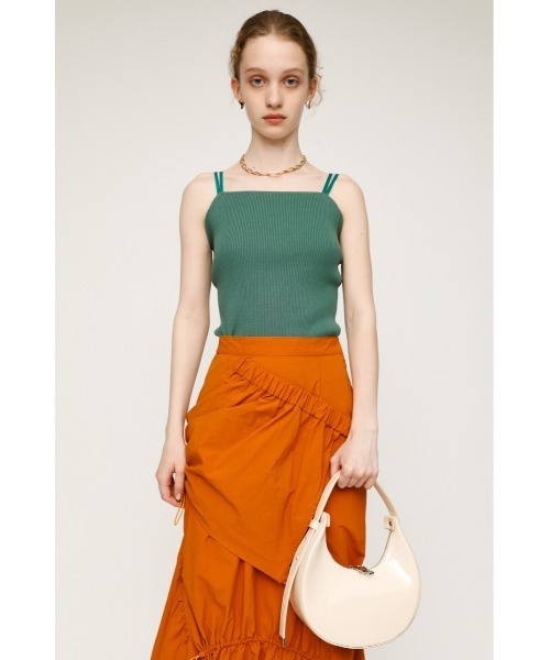 SLY(スライ)の「TWIN STRAP CAMI ツインストラップ キャミソール(キャミソール・レディース・クリアレッド/ダークグリーン/ブラック/マルチ・FREE)」の11枚目の写真