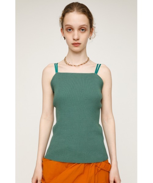 SLY(スライ)の「TWIN STRAP CAMI ツインストラップ キャミソール(キャミソール・レディース・クリアレッド/ダークグリーン/ブラック/マルチ・FREE)」の17枚目の写真