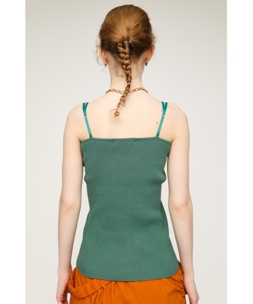 SLY(スライ)の「TWIN STRAP CAMI ツインストラップ キャミソール(キャミソール・レディース・クリアレッド/ダークグリーン/ブラック/マルチ・FREE)」の15枚目の写真