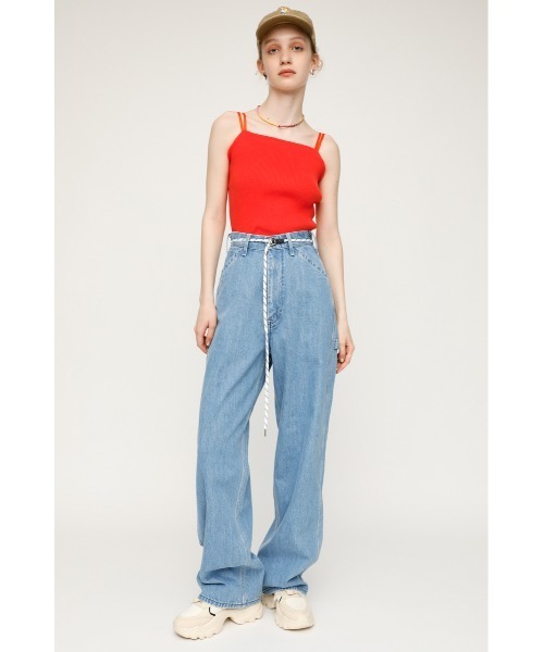 SLY(スライ)の「TWIN STRAP CAMI ツインストラップ キャミソール(キャミソール・レディース・クリアレッド/ダークグリーン/ブラック/マルチ・FREE)」の20枚目の写真